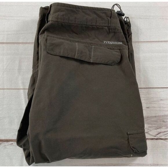 Columbia Pants - Columbia Womens Titanium Hiking Outdoor Cargo Crop Pants Size 10